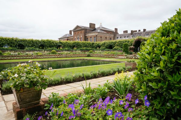 The redesigned Sunken Garden at Kensington Palace &mdash; home to the new Diana, Princess of Wales, statue.