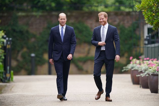 William and Harry at Thursday's event