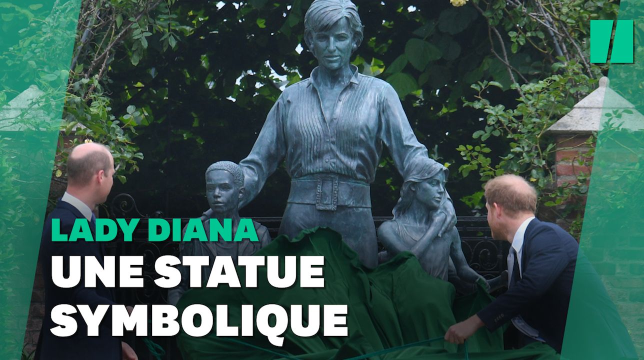 Harry et William inaugurent une statue de Lady Diana à Londres