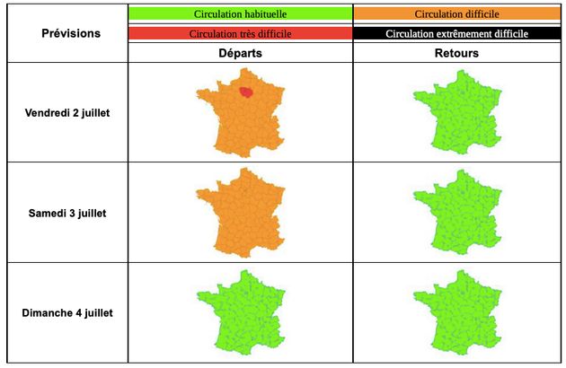 Bison Futé voit rouge à Paris et orange en France dès jeudi