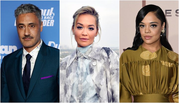 Taika Waititi, Rita Ora and Tessa Thompson