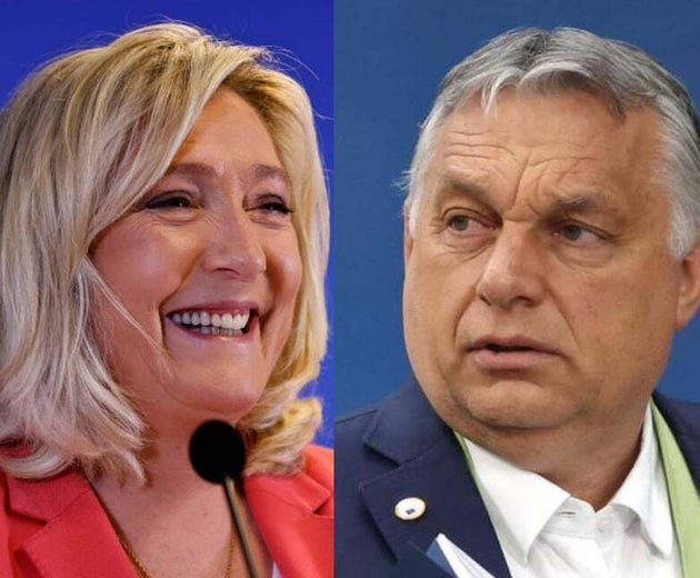 Marine Le Pen et Viktor Orban