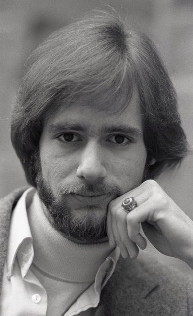 A photo of the author wearing his Princeton ring taken during his time at the university.