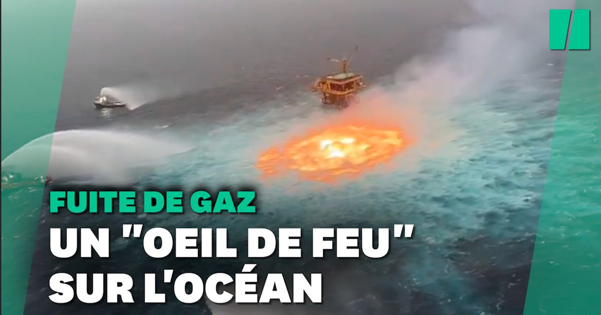 En el Golfo de México, la ruptura de un gasoducto submarino incendia el océano