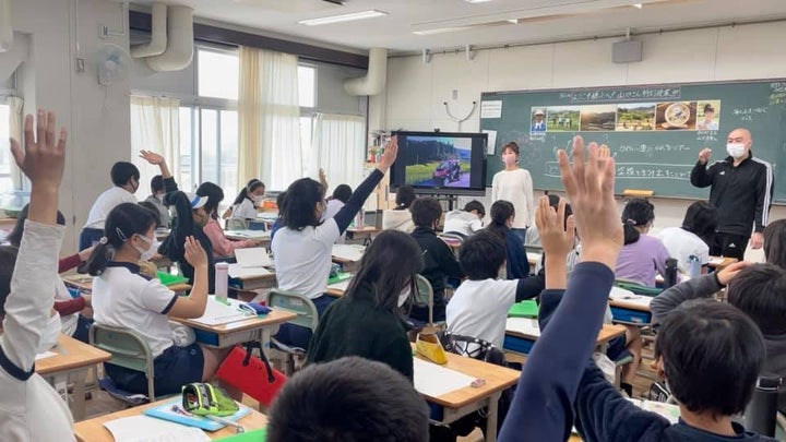 2021年3月、小学5年生のクラスで授業をした