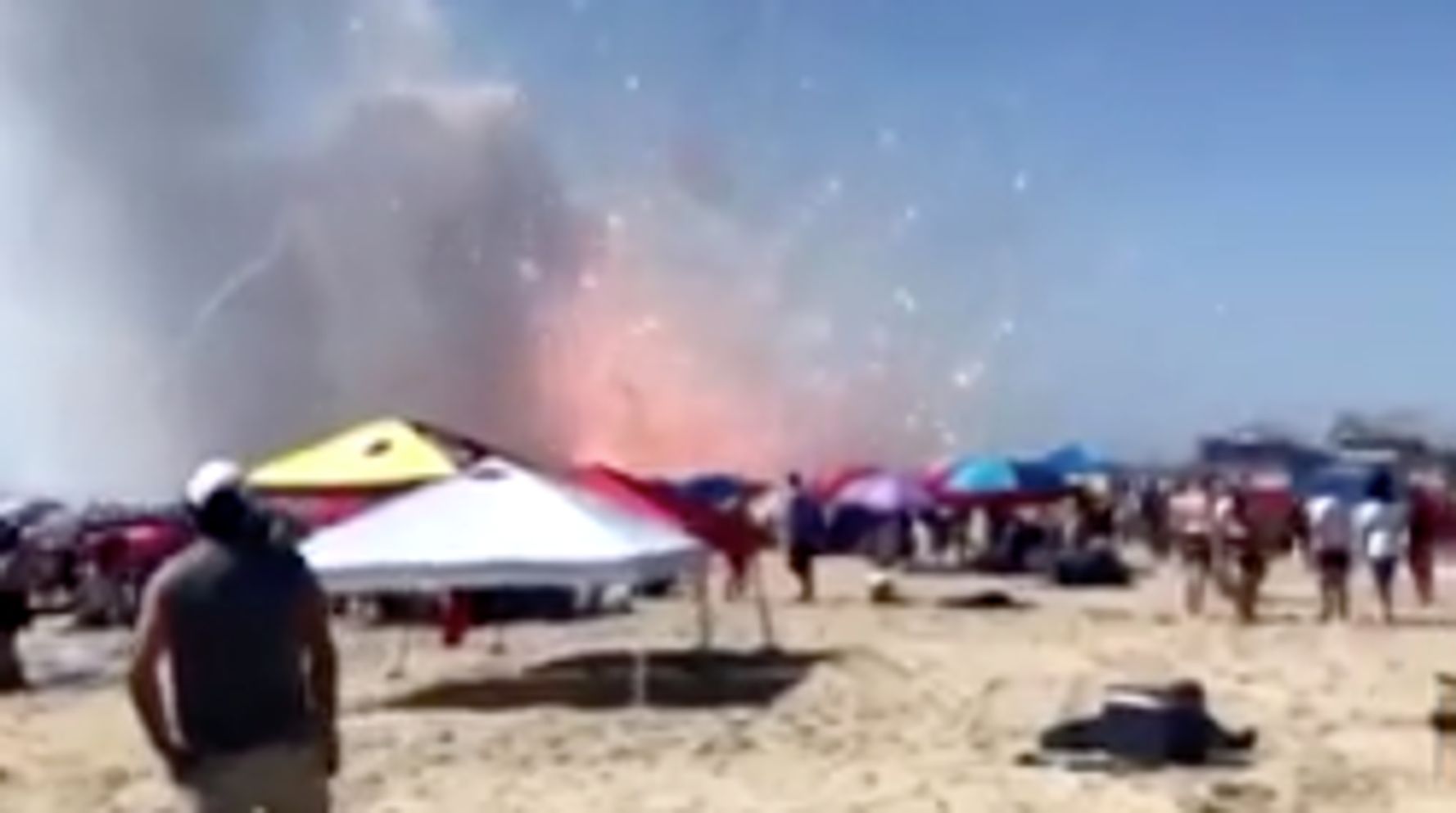 Fourth Of July Fireworks Display Accidentally Goes Off During Set-Up