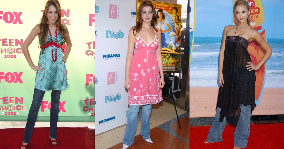 Remember Wearing Dresses Over Jeans? It Was More Feminist Than You Realized | HuffPost Life Remember Wearing Dresses Over Jeans? It Was More Feminist Than You Realized | HuffPost Life