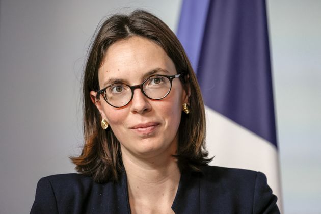 Amélie de Montchalin durant une conférence de presse après le Conseil des ministres du 2 juin 2021.