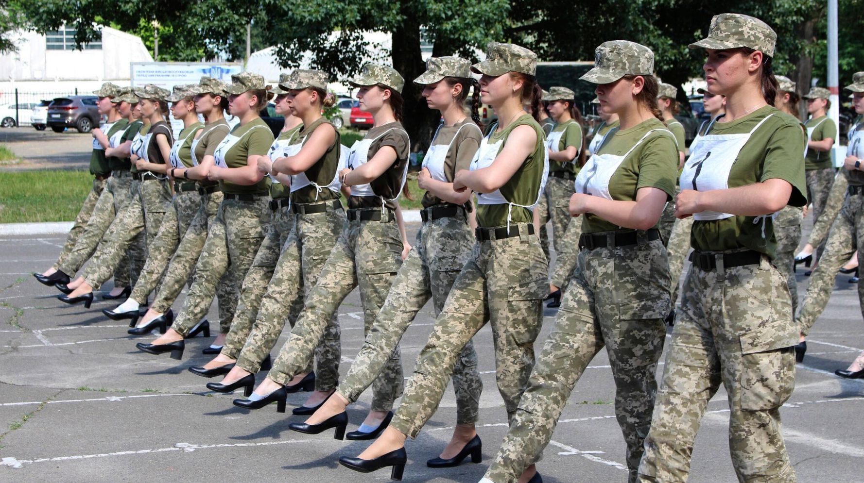 Ukraine Army Criticized For Making Female Cadets Parade In Heels
