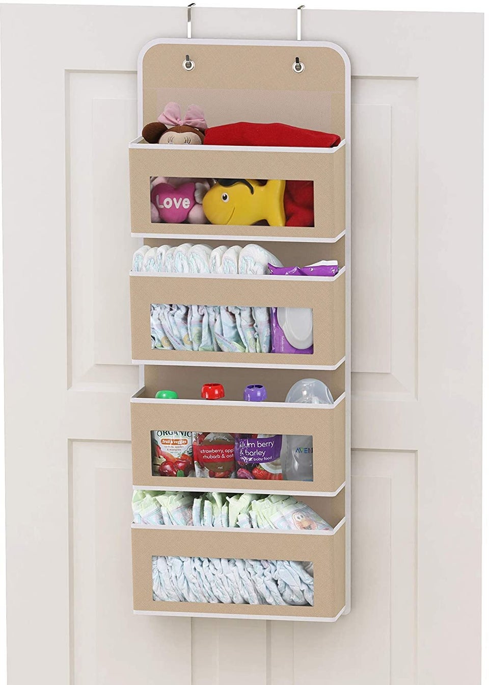 Whitmor Over the Door Shoe Organizer Space, Dyed, 20 Pockets