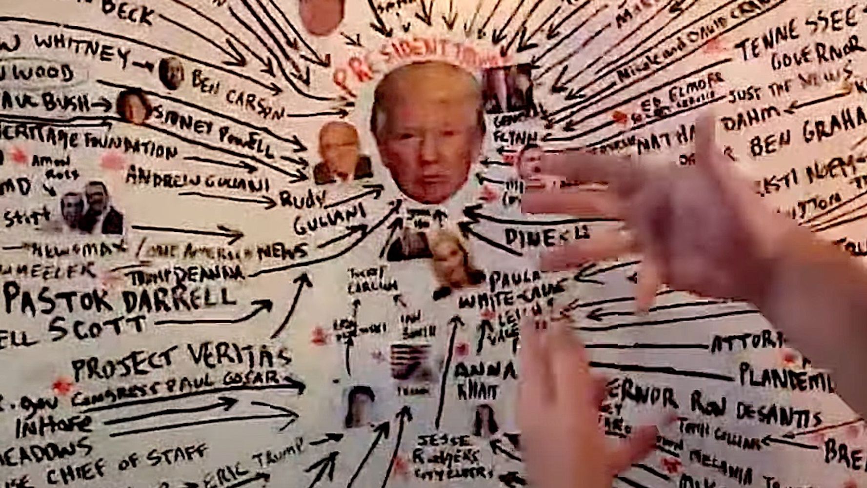 Bizarre Right-Wing Trump Conspiracy Whiteboard Stuns Twitters Users