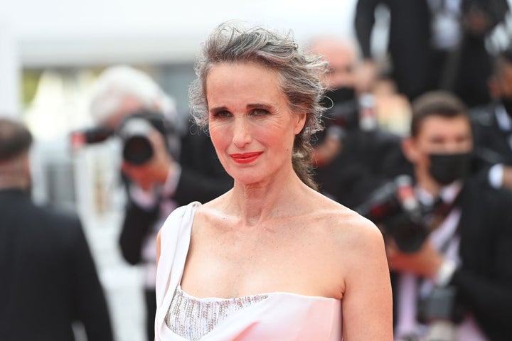 Andie MacDowell en la segunda jornada del Festival de Cannes.