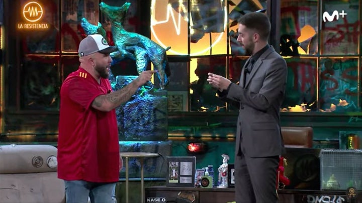 Kiko Rivera con David Broncano en 'La Resistencia'.