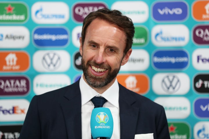 Gareth Southgate takes the mike after another Euro 2020 win for England.