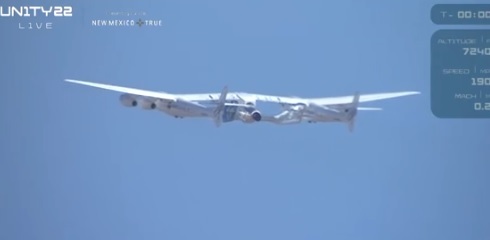 Richard Branson a décollé pour l'espace à bord de son vaisseau Virgin Galactic