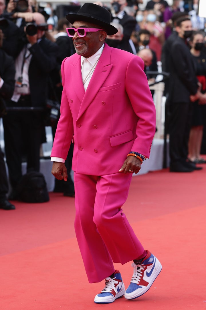 Spike Lee Steals the Show in a Hot Pink Suit & Custom Air Jordans at Cannes  Film Festival 2021