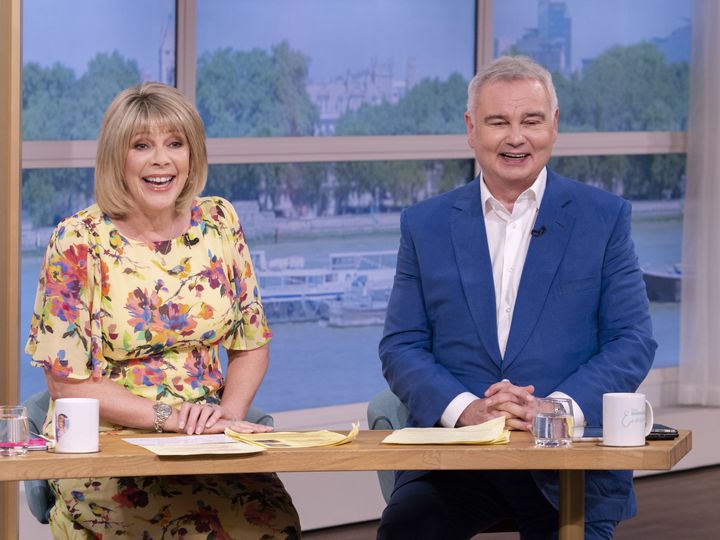 Ruth Langsford and Eamonn Holmes on This Morning on Monday
