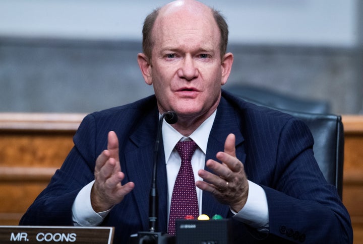 Sen. Chris Coons (D-Del.) is a close ally of Biden, hailing from the president's home state and holding the same Senate seat he occupied before becoming Barack Obama's vice president. 