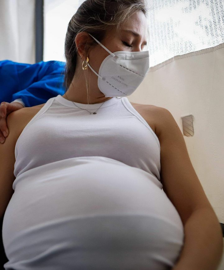 Mujer embarazada en el Hospital Materno Infantil del Barrio Trinidad de Asunción (Paraguay).