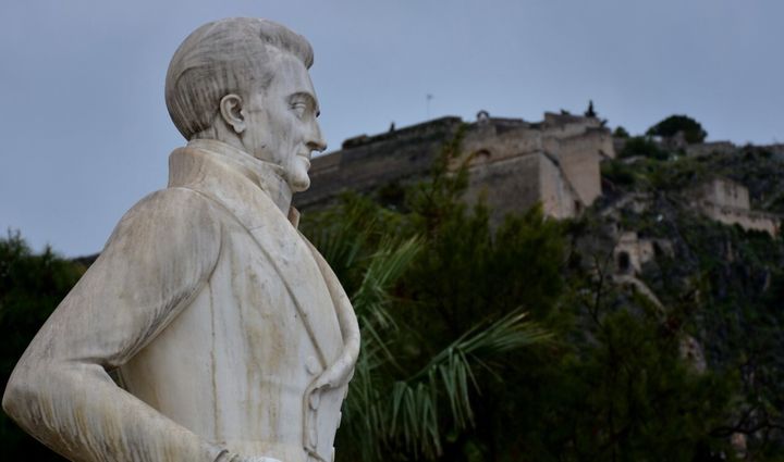 Ναύπλιο. Το άγαλμα του πρώτου Κυβερνήτη της Ελλάδας, Ιωάννη Καποδίστρια.