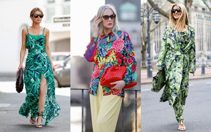 Tropical prints have appeared in influencer street style photos as well.