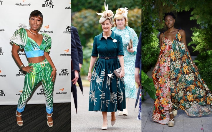 Tropical prints have appeared on red carpets, runways and royal outings lately.