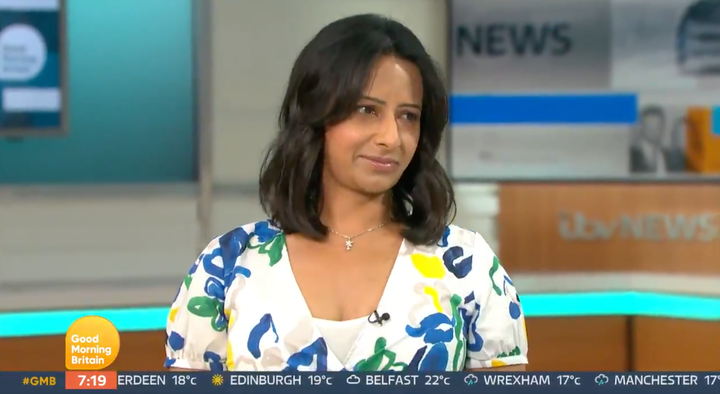 Ranvir Singh on Tuesday's edition of Good Morning Britain