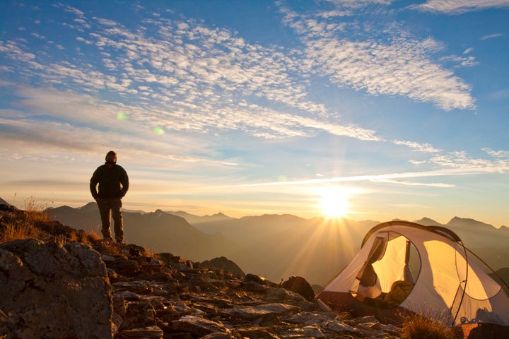 Amanecer en la montaña.