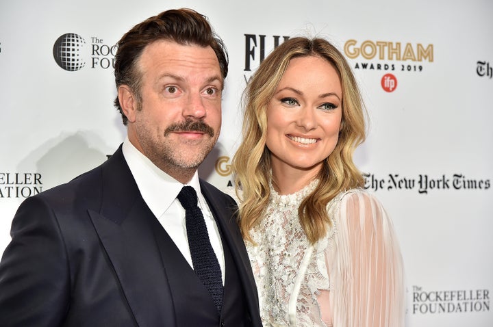 Jason Sudeikis and Olivia Wilde attend the IFP's 29th Annual Gotham Independent Film Awards in 2019.