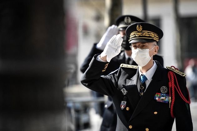 Le préfet de police de Paris Didier Lallement (ici lors d'un hommage à Xavier Jugelé, tué en 2017)  fait partie des distingués de la promotion du 14 juillet de la Légion d'honneur