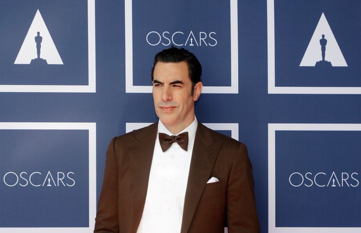 Sacha Baron Cohen pictured at the Oscars earlier this year