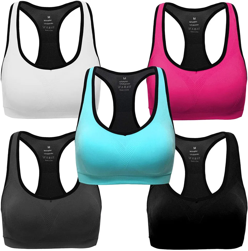 Women's 3-Pack Seamless Wireless Sports Bras - A Thrifty Mom