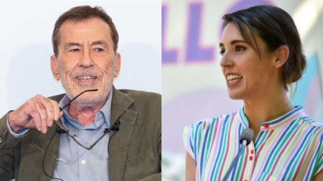 Fernando Sánchez Dragó e Irene Montero.