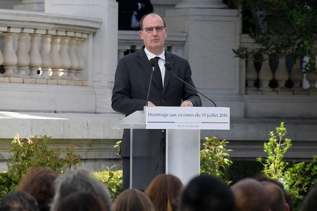 Jean Castex rend hommage aux victimes de l'attentat de Nice, le 14 juillet 2021