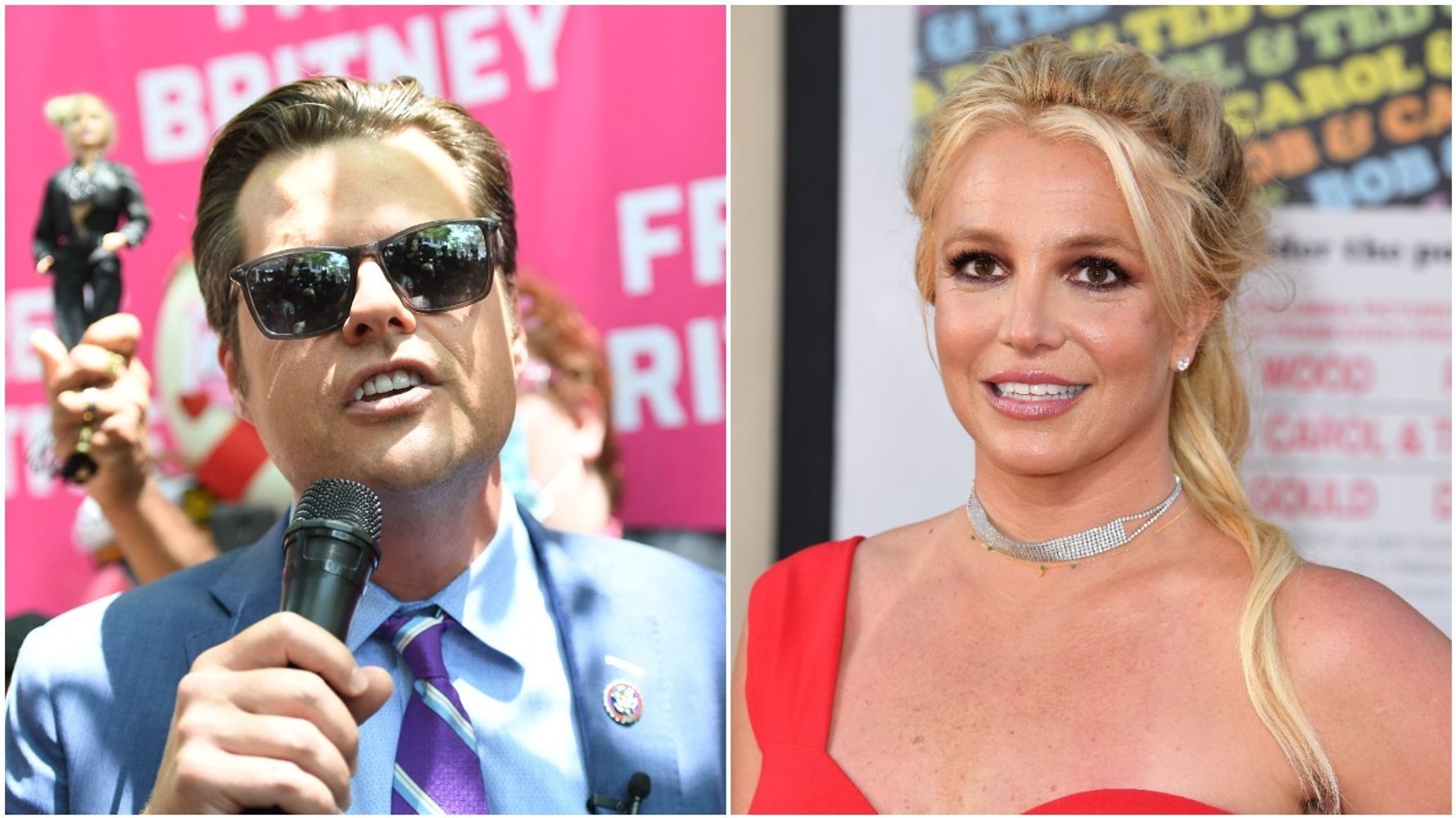 Matt Gaetz Speaks At Free Britney Rally, Perplexing Twitter Users