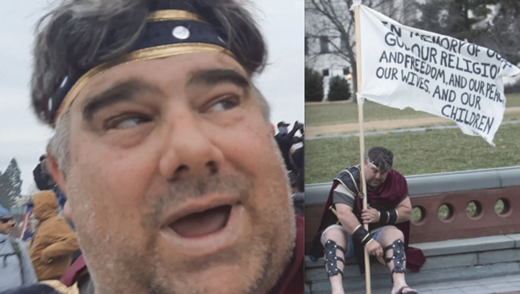 'I’m Here, Mom!': FBI Arrests Man Who Wore Roman Gladiator Costume To Capitol Riot