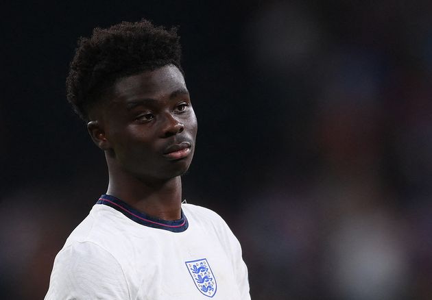 Bukayo Saka, après les insultes racistes en finale de l'Euro, cible Twitter et Facebook (photo du 11 juillet 2021)