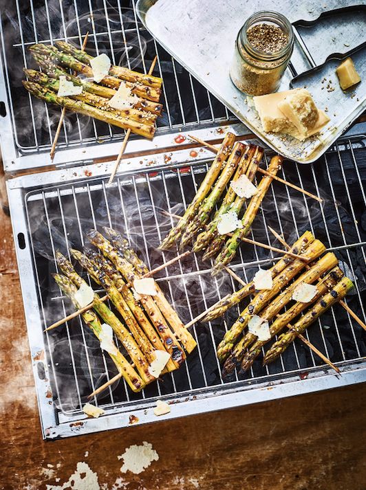 Brochettes Asperges et sésame