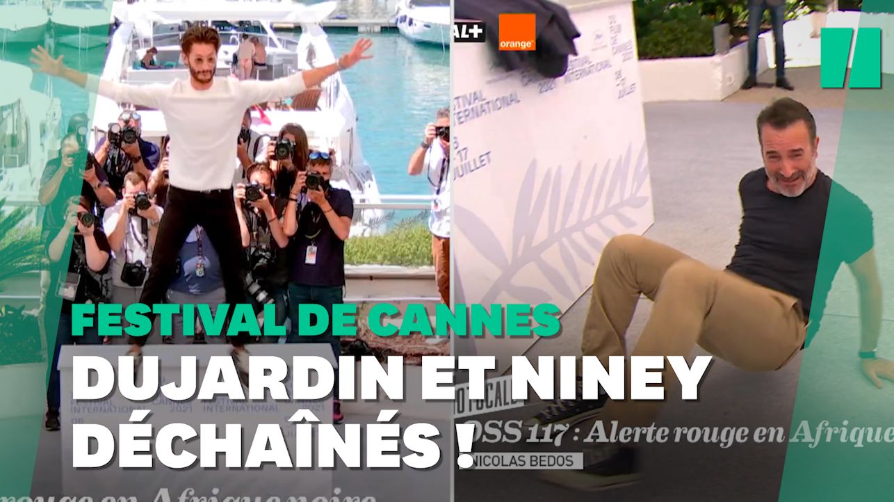 OSS 117 à Cannes: Dujardin et Niney se lâchent avant la projection