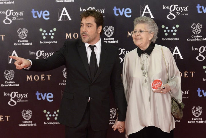 Pilar y Javier Bardem, en los Goya de 2014.