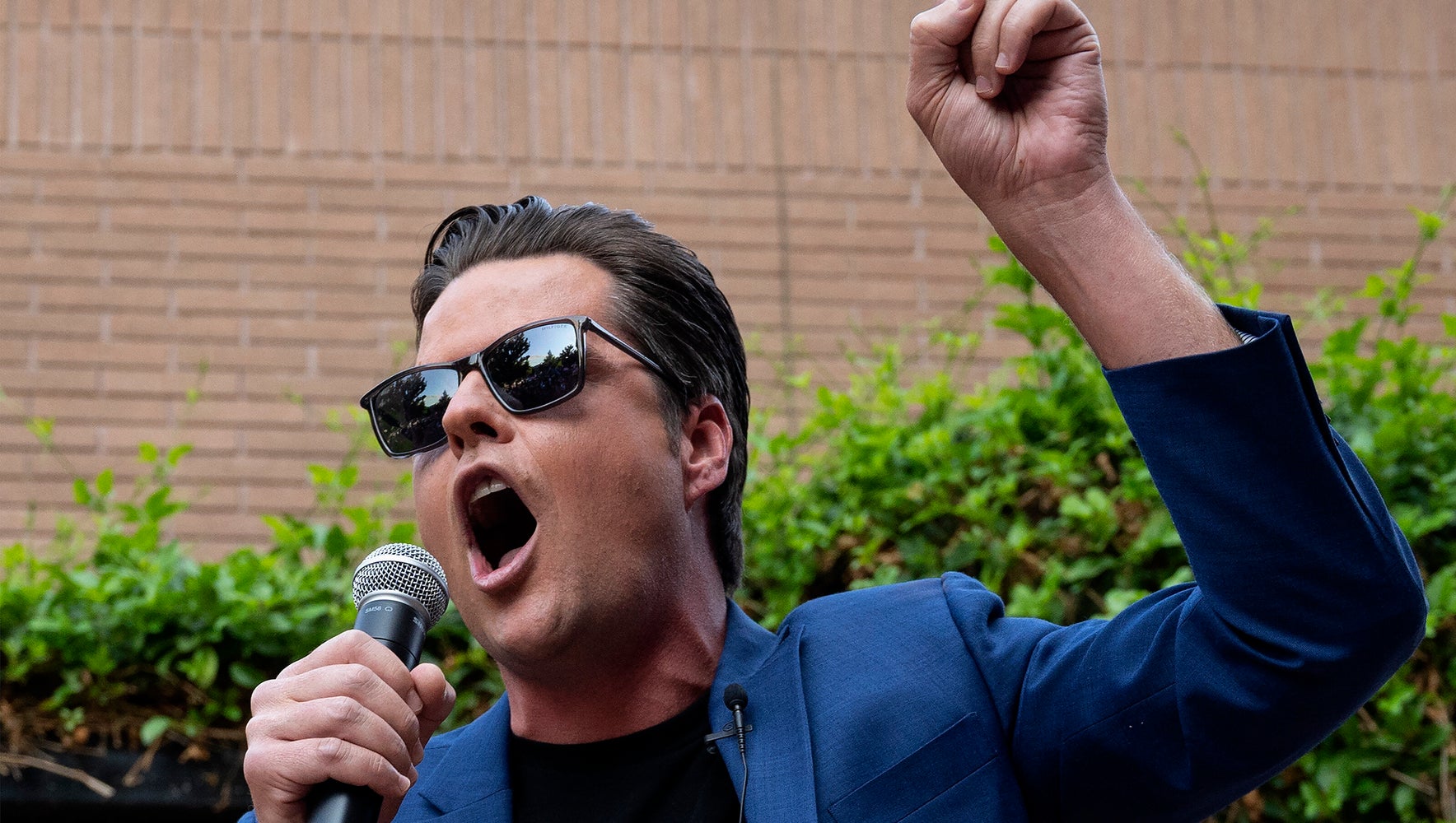 Matt Gaetz Wails About His Free Speech Rights, Then Rips 'Loser' Protesters Sounding Off