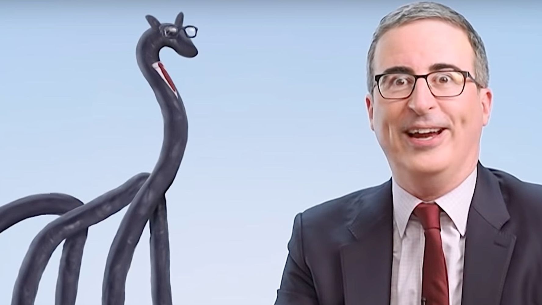 John Oliver Unveils The 20-Foot Penis He's Been Hiding For Years