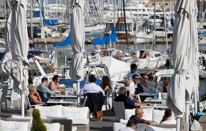 Una terraza de Palma, el pasado mes de mayo.