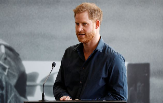 Prince Harry pictured in March 2020