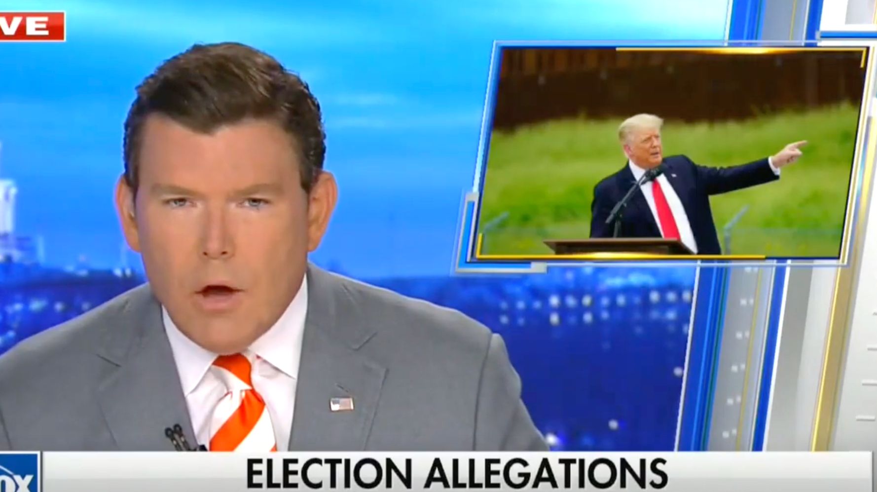 Fox News’ Bret Baier Fact-Checks Trump Statement Attacking His Election Coverage