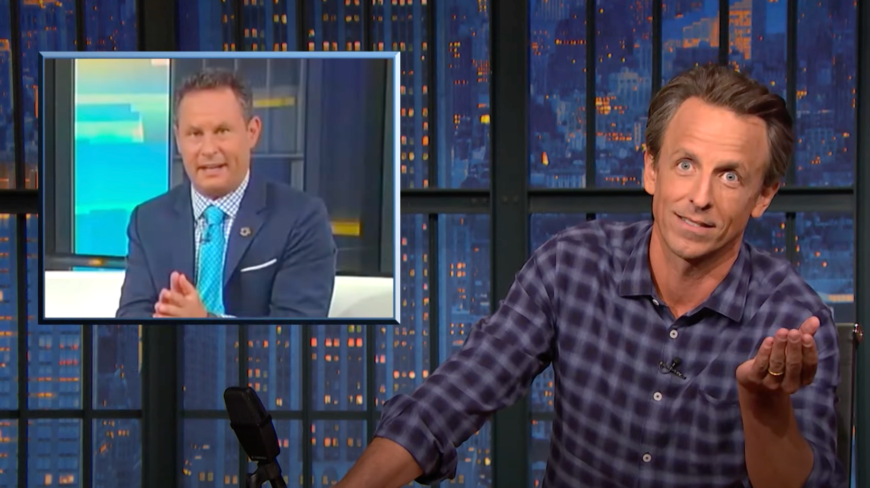 Seth Meyers Pulls Apart Brian Kilmeade's Bizarre COVID-19 Vaccine Rant On Fox News