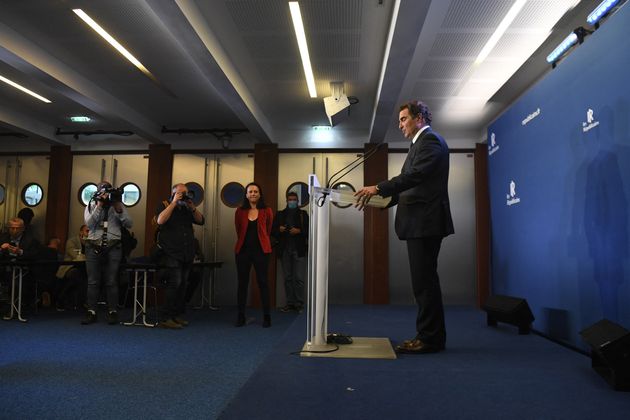 Christian Jacob au cours d'une réunion au siège du parti Les Républicains, le 6 juillet 2021.