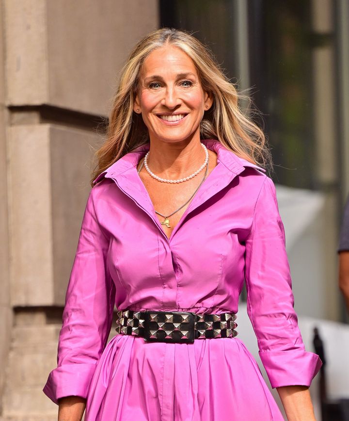 Sarah Jessica Parker is back in action as Carrie Bradshaw