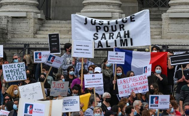 Après la décision de la Cour de cassation sur l'absence de procès dans l'affaire Sarah Halimi, des manifestations avaient eu lieu dans toute la France, comme ici à Lyon le 25 avril 2021.