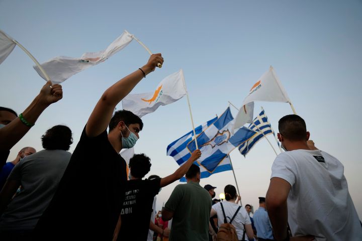 19 Ιουλίου 2021 Ελληνοκύπριοι κατά της επίσκεψης Ερντογάν στο ψευδοκράτος.